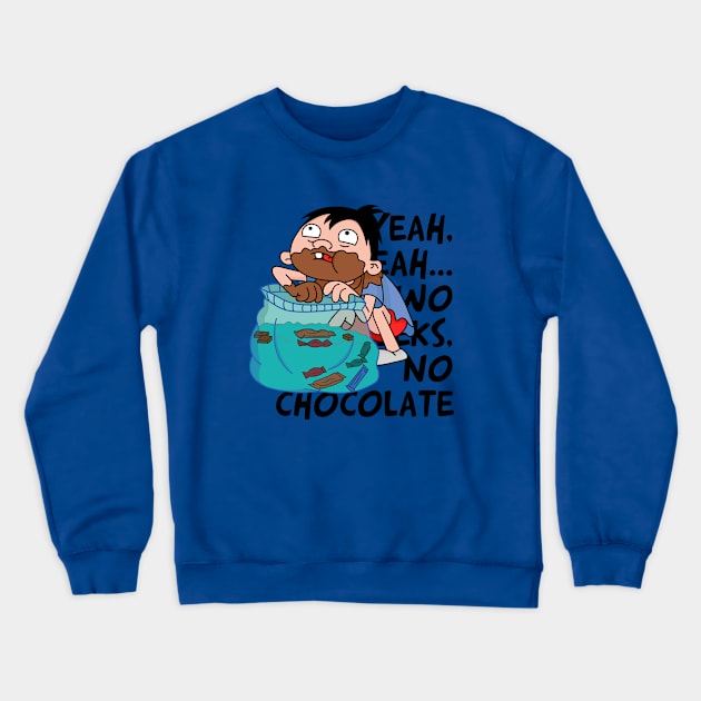 Chocolate Boy Crewneck Sweatshirt by artxlife